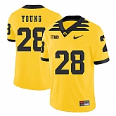 Iowa Hawkeyes 28 Toren Young Yellow College Football Jersey Dzhi,baseball caps,new era cap wholesale,wholesale hats